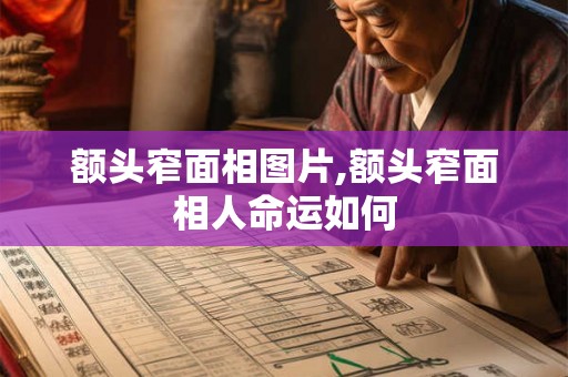 额头窄面相图片,额头窄面相人命运如何