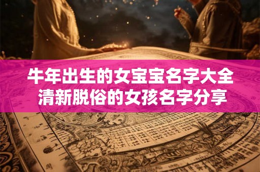 牛年出生的女宝宝名字大全 清新脱俗的女孩名字分享