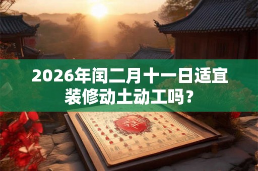 2026年闰二月十一日适宜装修动土动工吗？