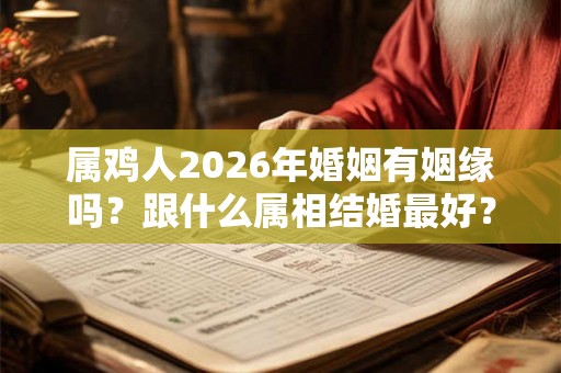 属鸡人2026年婚姻有姻缘吗？跟什么属相结婚最好？