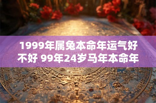 1999年属兔本命年运气好不好 99年24岁马年本命年财运怎么样