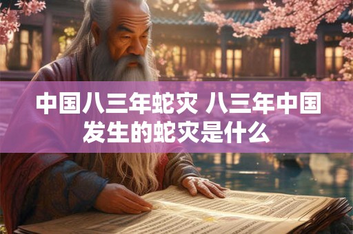 中国八三年蛇灾 八三年中国发生的蛇灾是什么