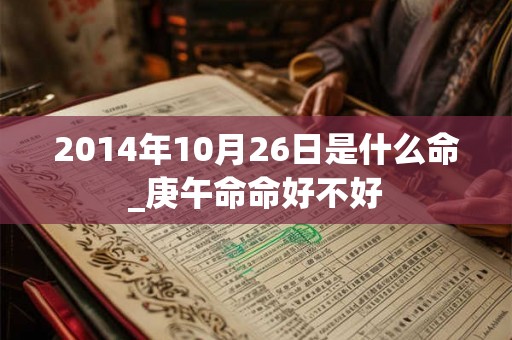 2014年10月26日是什么命_庚午命命好不好 2014年10月26日是什么命_庚午命命好不好