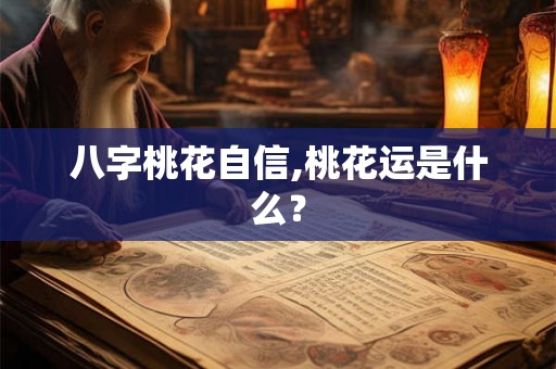 八字桃花自信,桃花运是什么？
