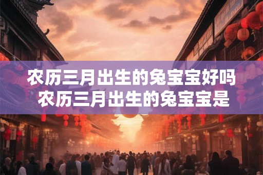 农历三月出生的兔宝宝好吗 农历三月出生的兔宝宝是否有好的性格和命运
