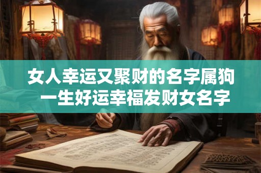 女人幸运又聚财的名字属狗  一生好运幸福发财女名字