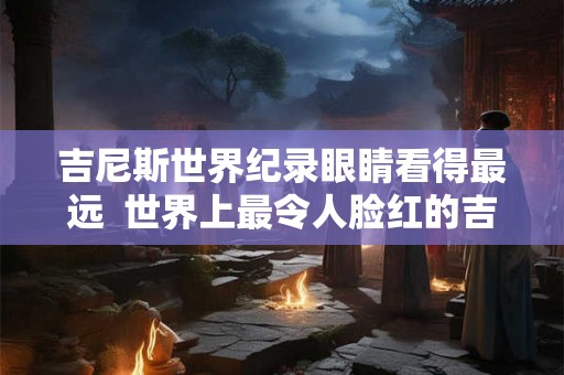 吉尼斯世界纪录眼睛看得最远  世界上最令人脸红的吉尼斯纪录