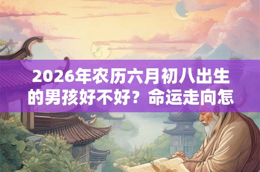 2026年农历六月初八出生的男孩好不好？命运走向怎样？