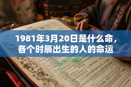 1981年3月20日是什么命，各个时辰出生的人的命运