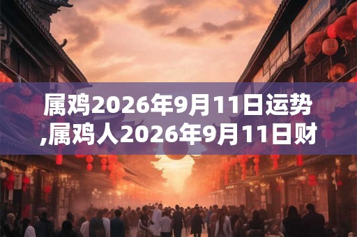 属鸡2026年9月11日运势,属鸡人2026年9月11日财运,生肖鸡2026年9月11日运势