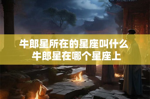 牛郎星所在的星座叫什么  牛郎星在哪个星座上
