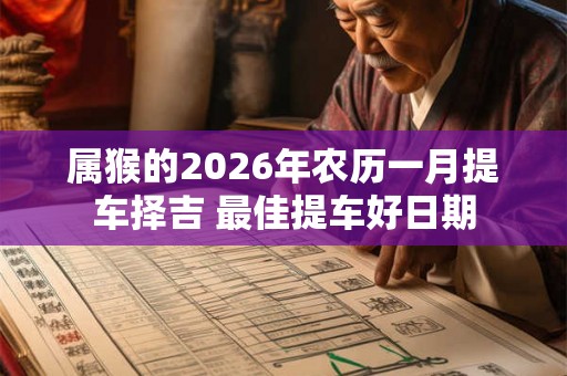 属猴的2026年农历一月提车择吉 最佳提车好日期