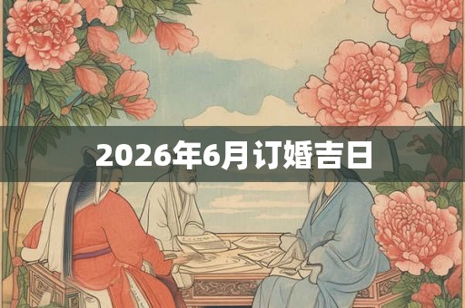 2026年6月订婚吉日