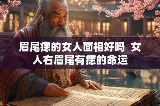眉尾痣的女人面相好吗  女人右眉尾有痣的命运