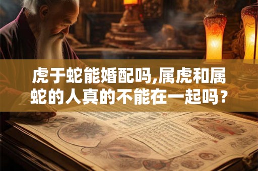 虎于蛇能婚配吗,属虎和属蛇的人真的不能在一起吗？