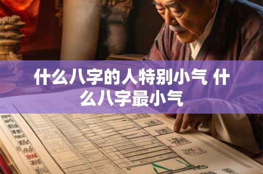 什么八字的人特别小气 什么八字最小气