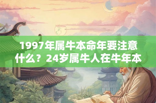 1997年属牛本命年要注意什么？24岁属牛人在牛年本命年命运如何？