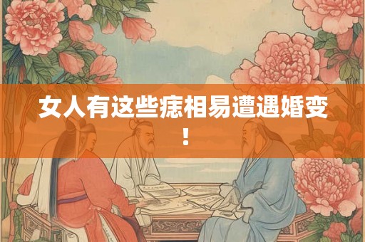 女人有这些痣相易遭遇婚变！