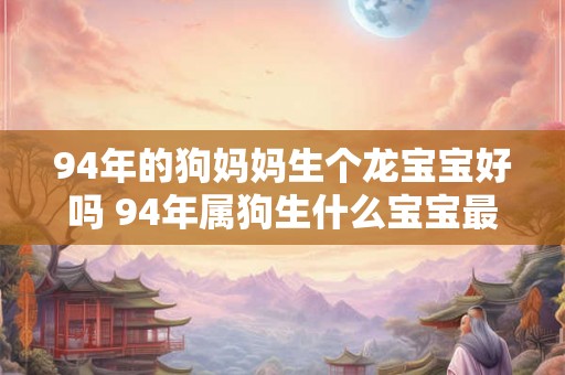 94年的狗妈妈生个龙宝宝好吗 94年属狗生什么宝宝最好 94年的狗妈妈生个龙宝宝好吗 94年属狗生什么宝宝最好