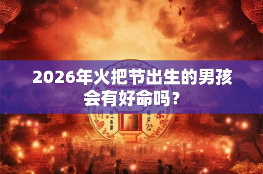 2026年火把节出生的男孩会有好命吗？
