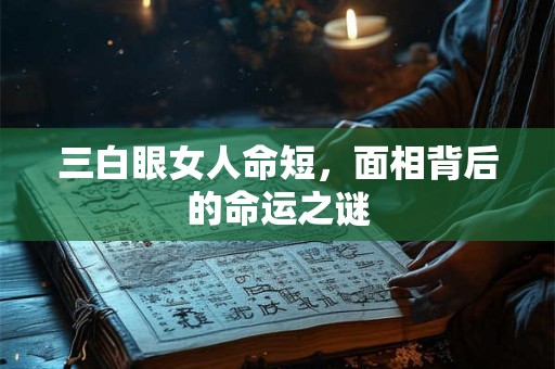 三白眼女人命短,面相背后的命运之谜 三白眼女人命短,面相背后的命运之谜