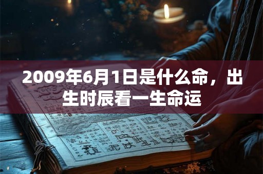 2009年6月1日是什么命，出生时辰看一生命运