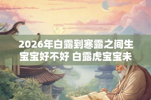 2026年白露到寒露之间生宝宝好不好 白露虎宝宝未来运势分析