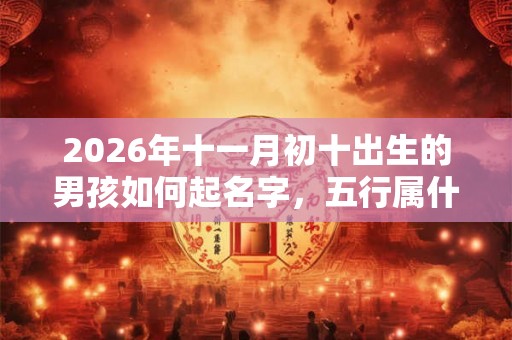 2026年十一月初十出生的男孩如何起名字，五行属什么
