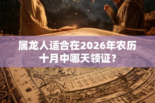 属龙人适合在2026年农历十月中哪天领证？