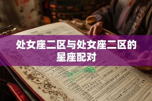 处女座二区与处女座二区的星座配对