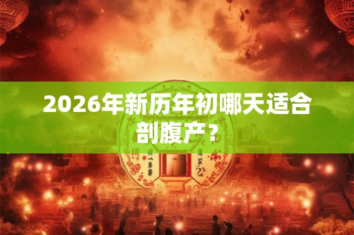 2026年新历年初哪天适合剖腹产？