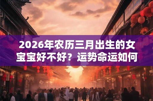 2026年农历三月出生的女宝宝好不好？运势命运如何？