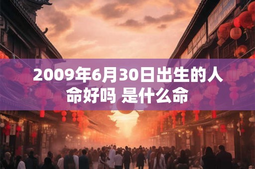 2009年6月30日出生的人命好吗 是什么命
