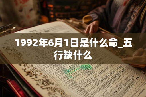 1992年6月1日是什么命_五行缺什么