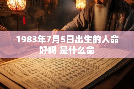 1983年7月5日出生的人命好吗 是什么命