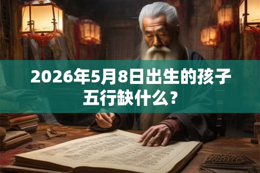2026年5月8日出生的孩子五行缺什么？