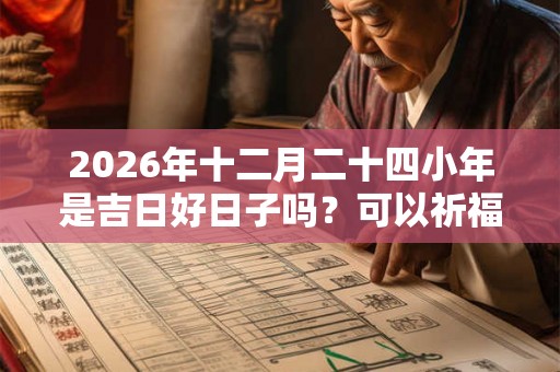 2026年十二月二十四小年是吉日好日子吗？可以祈福求财吗？