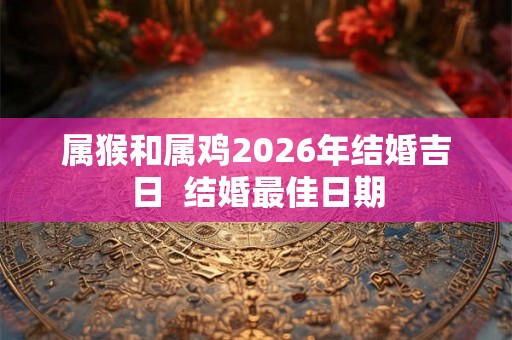 属猴和属鸡2026年结婚吉日  结婚最佳日期
