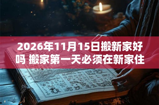 2026年11月15日搬新家好吗 搬家第一天必须在新家住吗