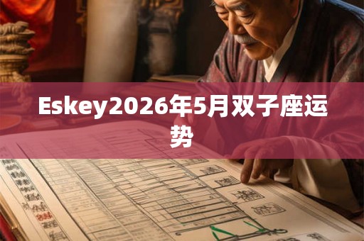 Eskey2026年5月双子座运势