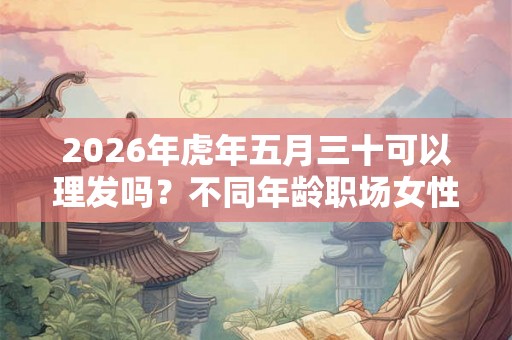 2026年虎年五月三十可以理发吗？不同年龄职场女性发型