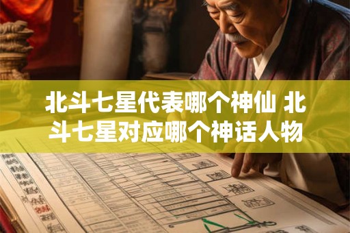 北斗七星代表哪个神仙 北斗七星对应哪个神话人物