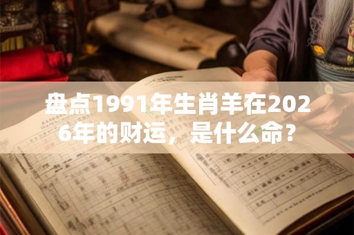 盘点1991年生肖羊在2026年的财运,是什么命? 盘点1991年生肖羊在2026年的财运,是什么命?