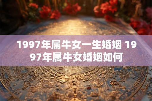 1997年属牛女一生婚姻 1997年属牛女婚姻如何