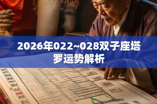 2026年022~028双子座塔罗运势解析