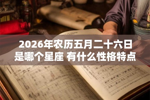 2026年农历五月二十六日是哪个星座 有什么性格特点