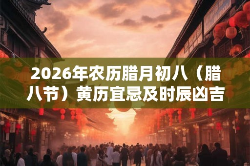 2026年农历腊月初八（腊八节）黄历宜忌及时辰凶吉一览表！