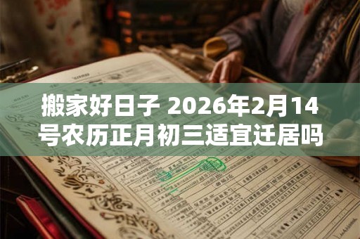 搬家好日子 2026年2月14号农历正月初三适宜迁居吗