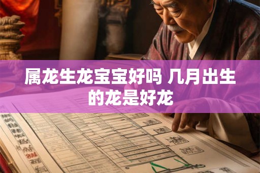属龙生龙宝宝好吗 几月出生的龙是好龙