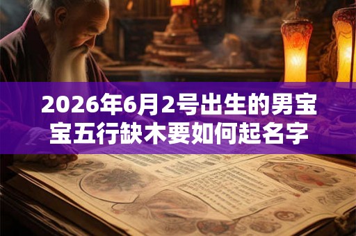 2026年6月2号出生的男宝宝五行缺木要如何起名字